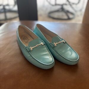 Tod’s Women’s Sz 41 Blue Leather Loafers